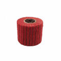 Roda de polimento de roda de escova de disco abrasivo vermelho